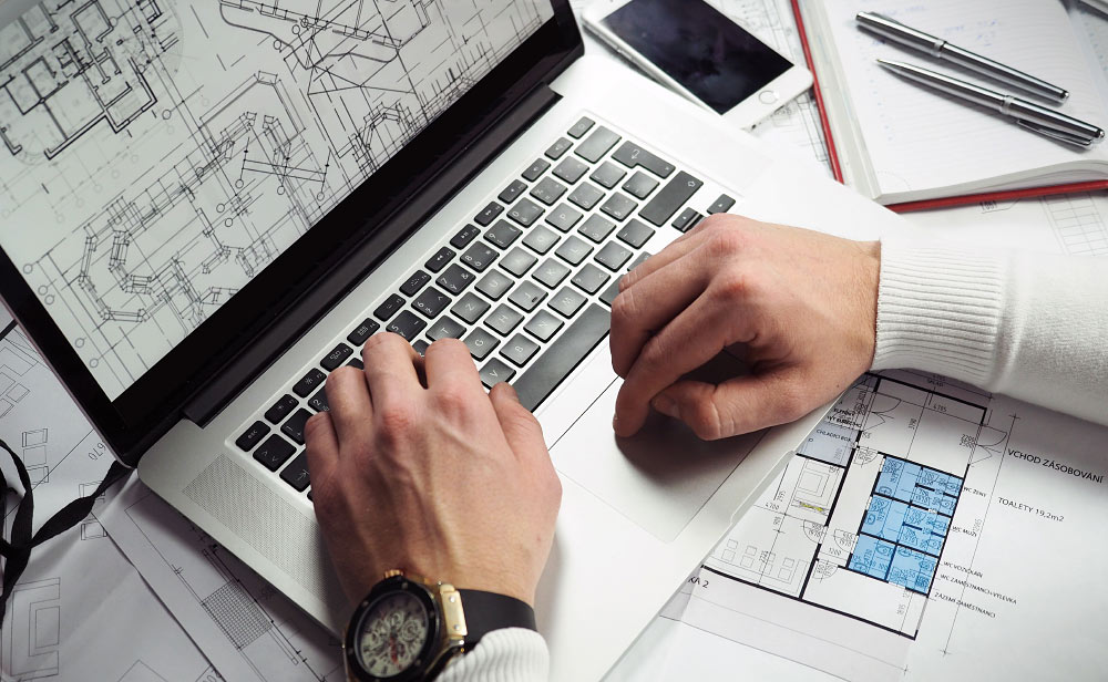 Person Working on Laptop
